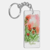 Mohnblumen Aquarell - Sleutelhanger (Voorkant Links)