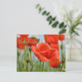 Mohnblumen Briefkaart (Staand voorkant)
