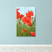 Mohnblumen Canvas Afdruk (Insitu (Houten vloer))
