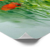 Mohnblumenwiese, Aquarell - Poster (Hoek)