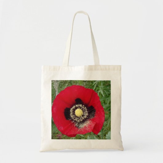 mohnblüte.klatschmohn in rot tote bag (Voorkant)