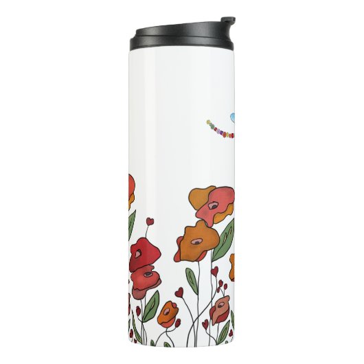 Mohnborte  thermosbeker (Gedraaid links)