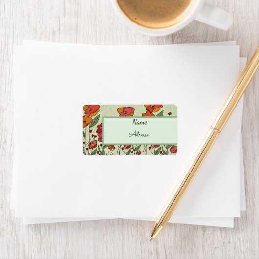 Mohnfeld Etiket (Insitu)