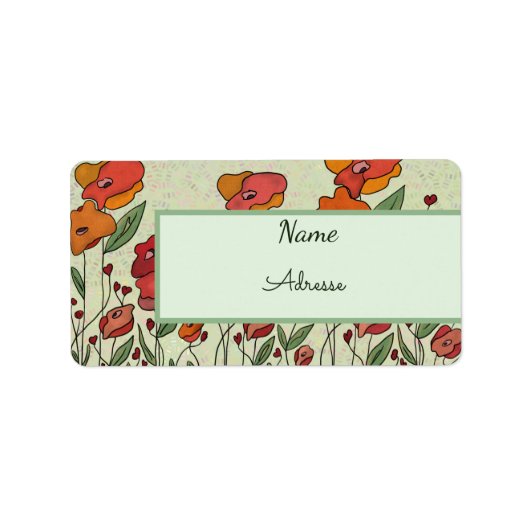 Mohnfeld Etiket (Voorkant)