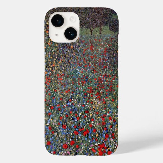 Mohnfeld, Gustav Klimt Case-Mate iPhone Case (Achterkant)