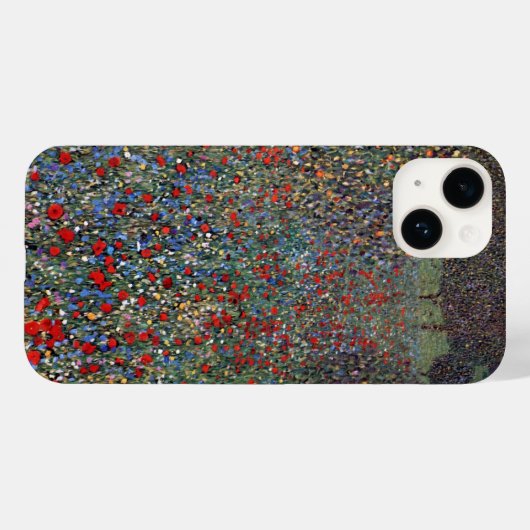 Mohnfeld, Gustav Klimt Case-Mate iPhone Case (Achterkant (horizontaal))