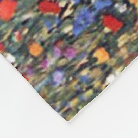 Mohnfeld, Gustav Klimt Fleece Deken (Hoek)