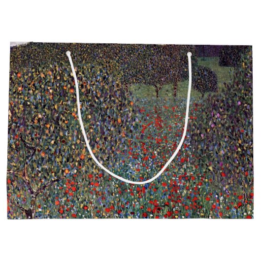 Mohnfeld, Gustav Klimt Groot Cadeauzakje (Achterkant)