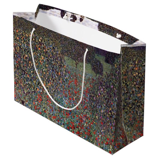 Mohnfeld, Gustav Klimt Groot Cadeauzakje (Achterkant Gekanteld)