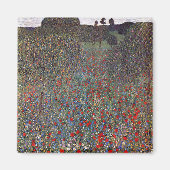 Mohnfeld, Gustav Klimt Magneet (Voorkant)