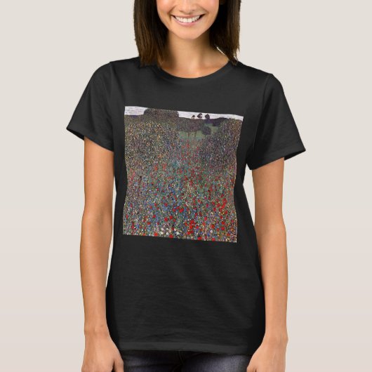 Mohnfeld, Gustav Klimt T-shirt (Voorkant)