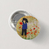Mohnfeld Ronde Button 3,2 Cm (Voorkant /achterkant)