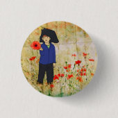 Mohnfeld Ronde Button 3,2 Cm (Voorkant)