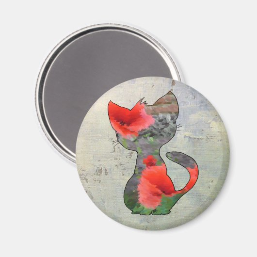 Mohnkatze Magneet (Voorkant / Achterkant)