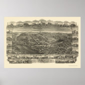 Mohnsville, PA Panoramic Map - 1898 Poster (Voorkant)