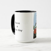 Mohntasse: heb een mooie dag mok (Voorkant links)