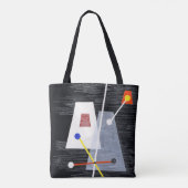 Moholy-Nagy - geknot piramiden Tote Bag (Achterkant)