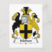 Mohun Family Crest Briefkaart (Voorkant)