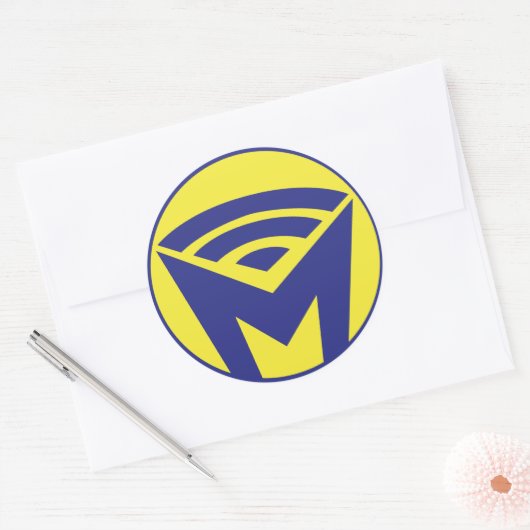 MOI - De Sticker! Ronde Sticker (Envelop)