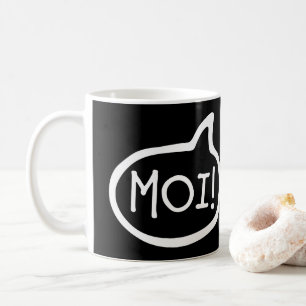 MOI! Finse begroet, Hallo, spraakballetje Koffiemok