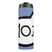 MOI! Finse begroet, Hallo, spraakballetje Thermosbeker (Voorkant)