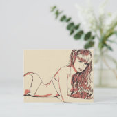 Moi Lolita - perfecte blone schoonheid Briefkaart (Staand voorkant)