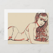 Moi Lolita - perfecte blone schoonheid Briefkaart (Voorkant / Achterkant)