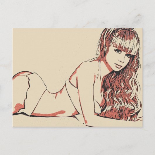 Moi Lolita - perfecte blone schoonheid Briefkaart (Voorkant)