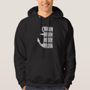 Moin Anchor North Zee Baltic Zee Coast Hamburg Zee Hoodie