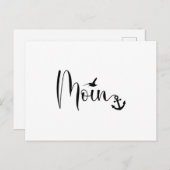 Moin Gull Anchor Low German Dialect Briefkaart (Voorkant / Achterkant)