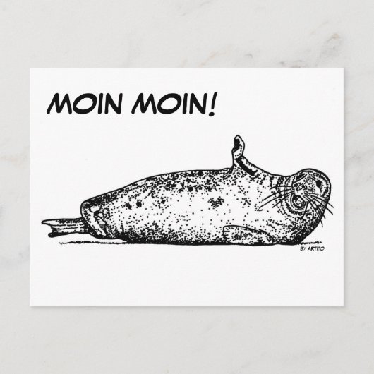 MOIN MOIN MOIN! BRIEFKAART (Voorkant)