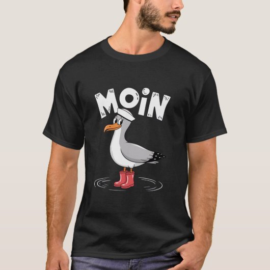 Moin Moin Möwe T-shirt (Voorkant)