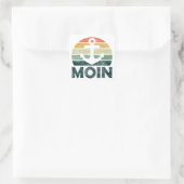 Moin Moin North Germany Anchor North Zee Squ Vierkante Sticker (Tas)