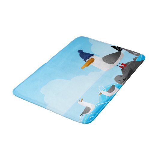"Moin Moin" Seagull Badmat (Gekanteld)
