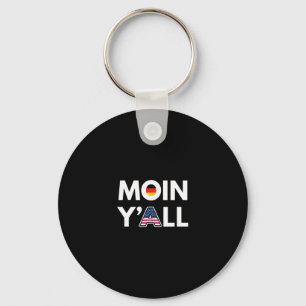 Moin Y'all Grappig Duitsland En Usa Culturele Mash Sleutelhanger