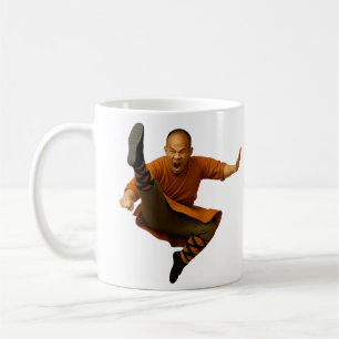Moine Kung-Fu Attaque Volante Koffiemok