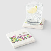 Moira, meisjes met Daisies. Stenen Onderzetter (Zijkant)