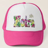 Moira, meisjes met Daisies. Trucker Pet (Voorkant)