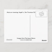 Moira over aanmeren, Angel Island, San Francisco Briefkaart (Achterkant)