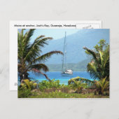 Moira voor anker, Josh Key, Guanaja, Honduras Briefkaart (Voorkant / Achterkant)