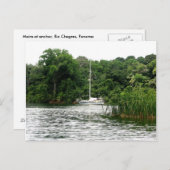 Moira voor anker, Rio Chagres, Panama Briefkaart (Voorkant / Achterkant)