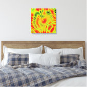 Moire golfinterferentiepatroon canvas afdruk (Insitu (Slaapkamer))
