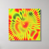 Moire golfinterferentiepatroon canvas afdruk (Voorkant)