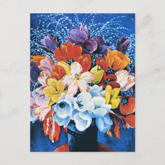 Moise Kisling, Boeket Tulpen, Briefkaart (Voorkant)
