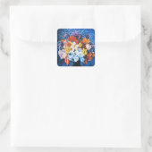 Moise Kisling, Boeket Tulpen, Vierkante Sticker (Tas)