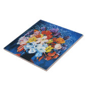 Moise Kisling, Bouquet of Tulips, Tegeltje (Zijkant)