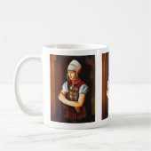 Moise Kisling , “ Portrait of Girl ” Koffiemok (Links)