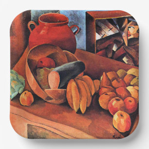 Moise Kisling, Stilleven met fruit, Papieren Bordje