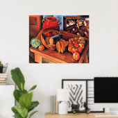 Moise Kisling, Stilleven met fruit, Poster (Thuiskantoor)