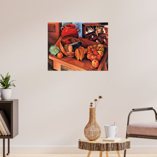 Moise Kisling, Stilleven met fruit, Poster (Woonkamer 3)
